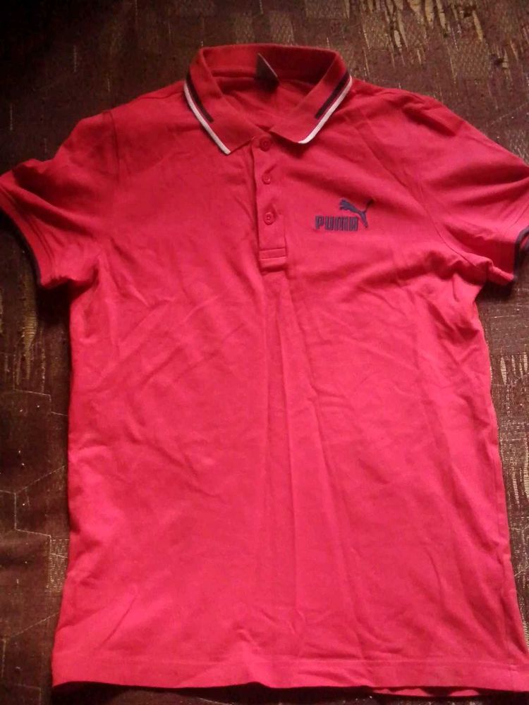 Red Puma Polo Shirt