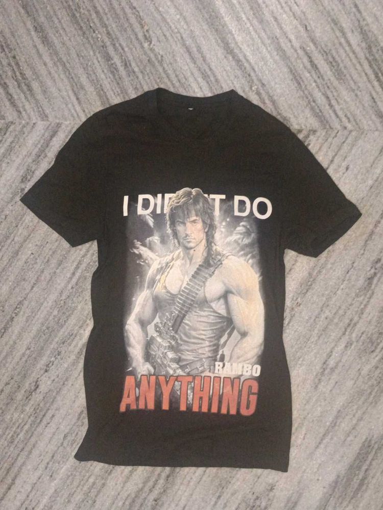 Rambo Graphic Print T-shirt