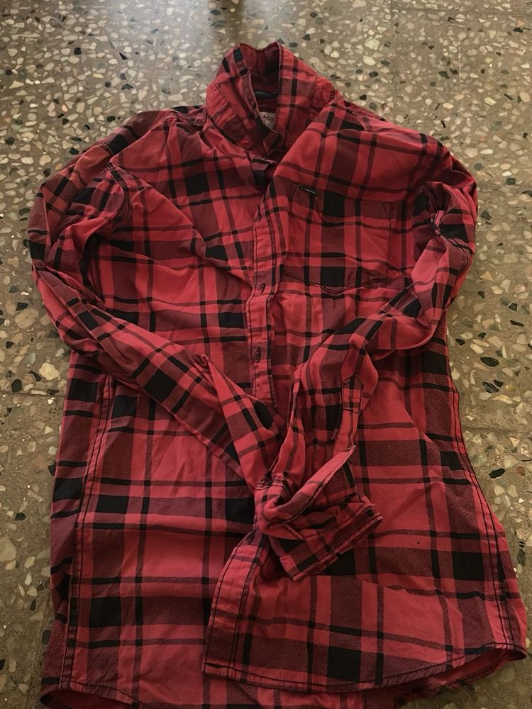 Red &amp; Black Plaid Shirt