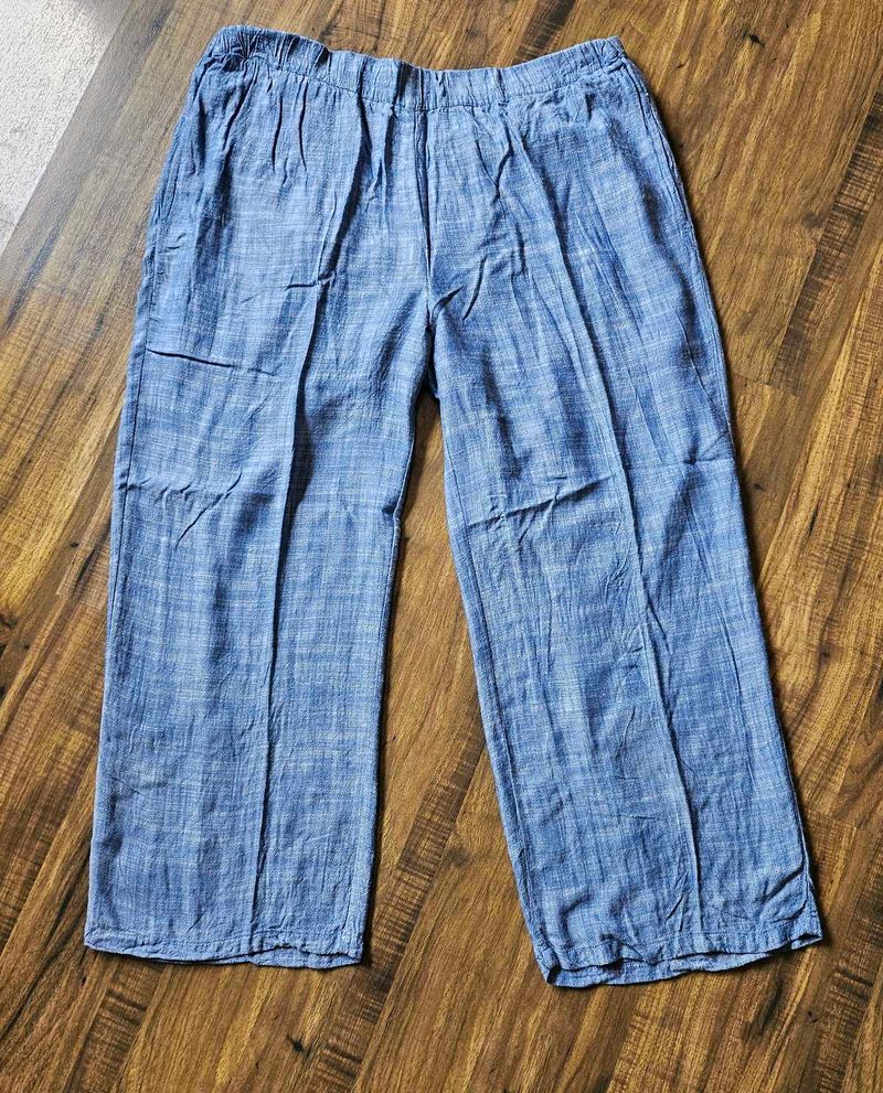 Blue Wide Leg Pants