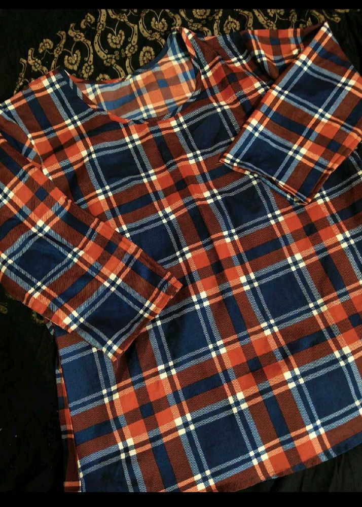 Plaid Flannel Top