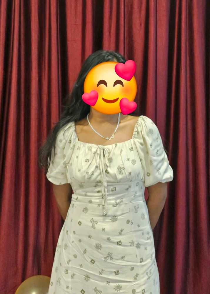 Floral Tie-Front Midi Dress