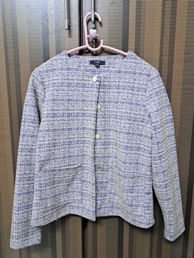Lavender Tweed Like Jacket