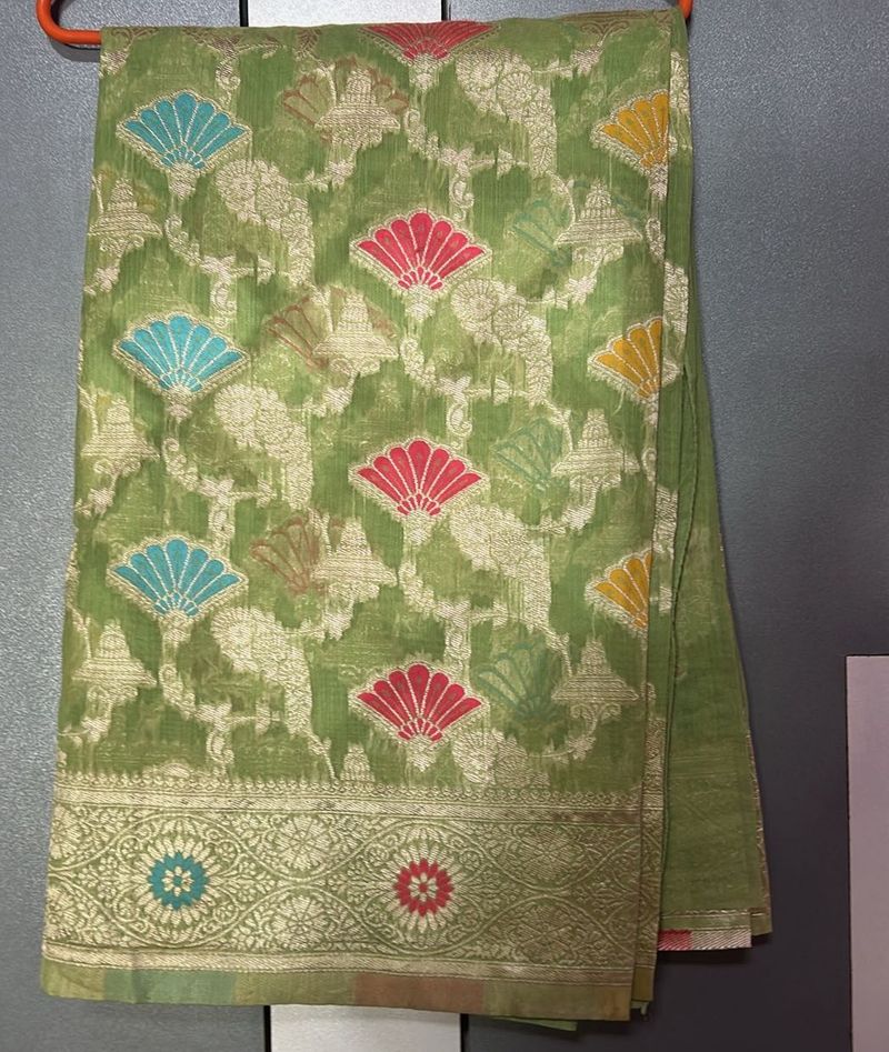 Green Banarasi Silk Saree