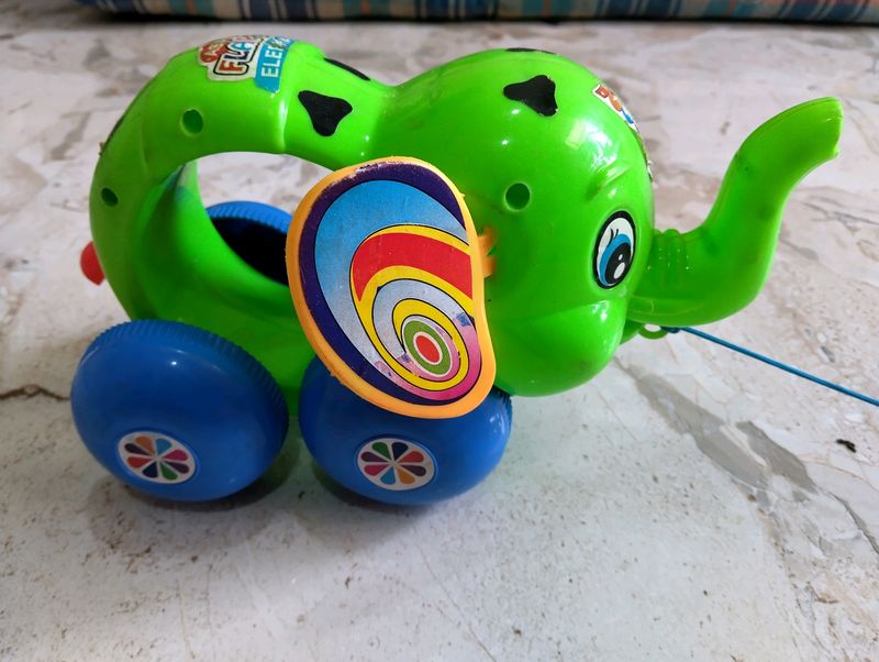 ELEPHANT Rope Pull Toy