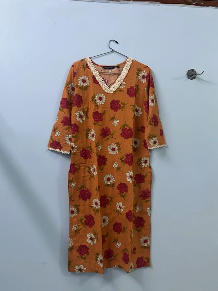 Beautiful Floral Printed kurta 😍✨only For 299/-