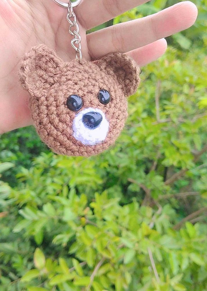 Crochet Bear Keychain