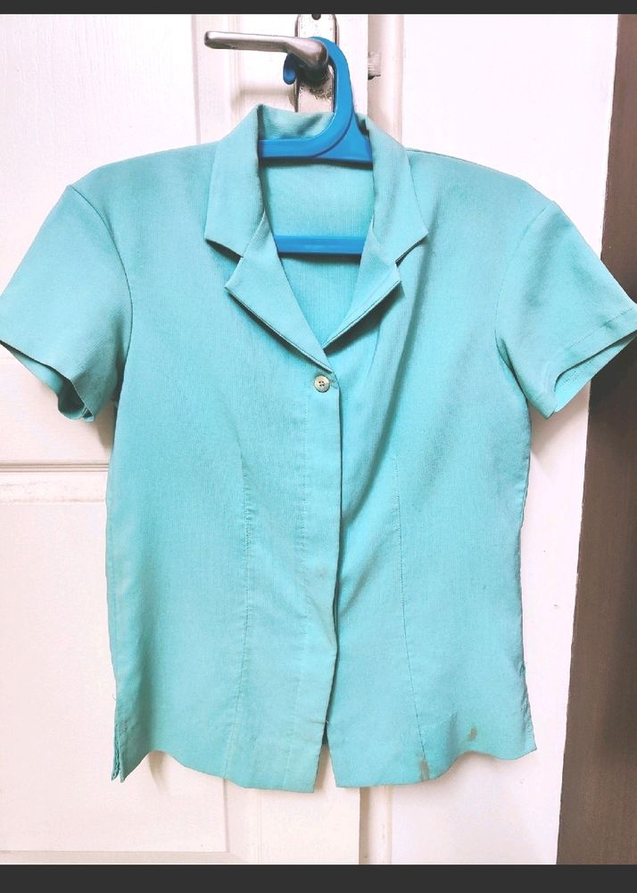 Formal Shirt Pista Green Kind Of Blazer, Stretchab