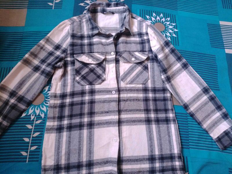 CHECKED UNISEX SHIRT OVERSIZED