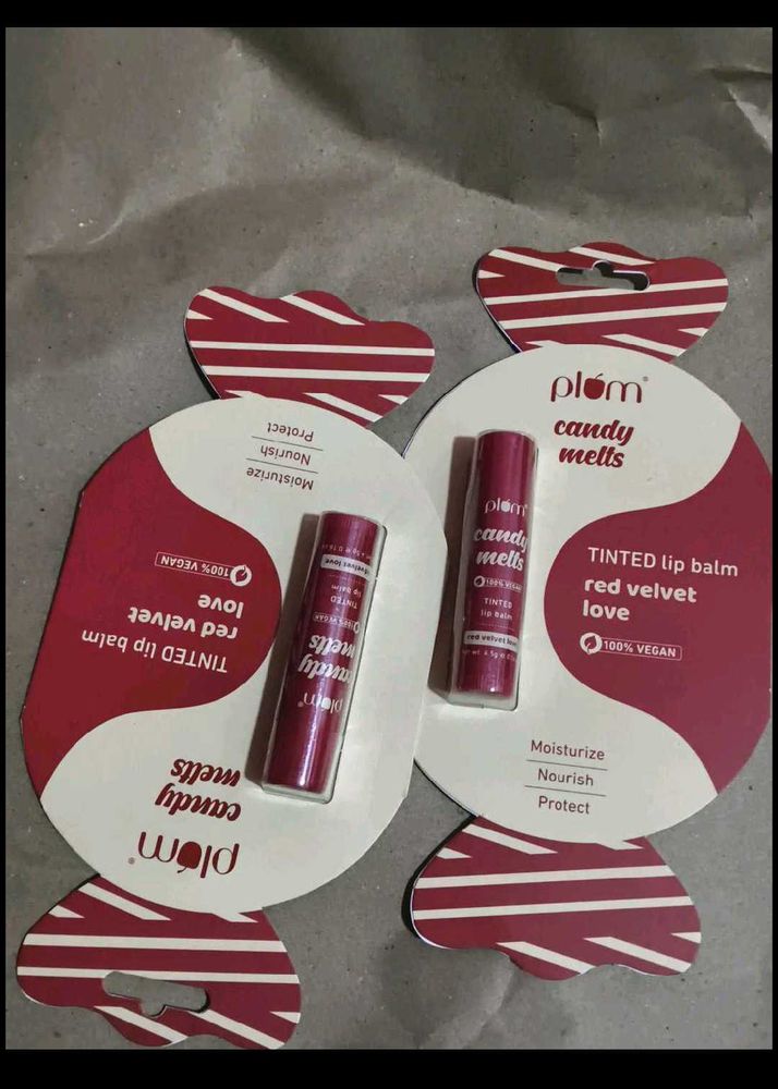 Plum Candy Melts Tinted Lip Balm 2 piece