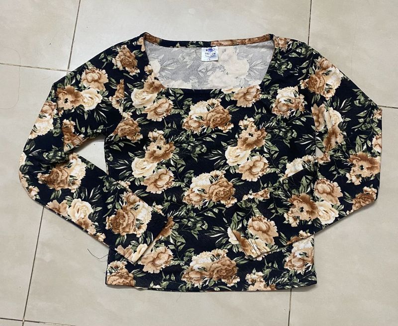 Floral Long Sleeve Top/blouse