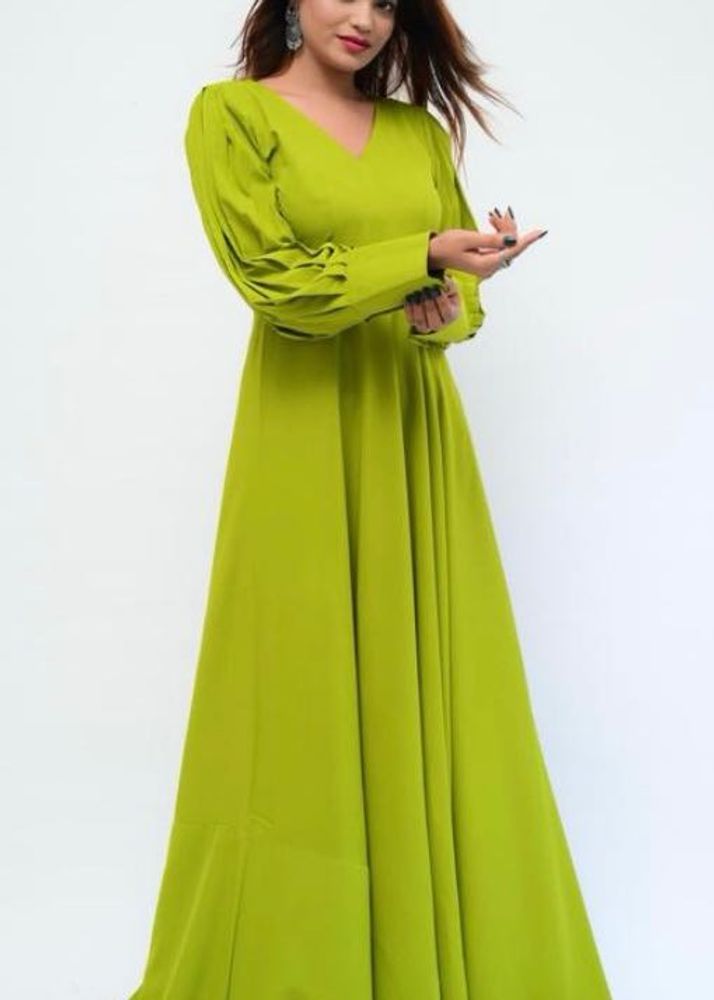 Elegant Green Ethnic Gown