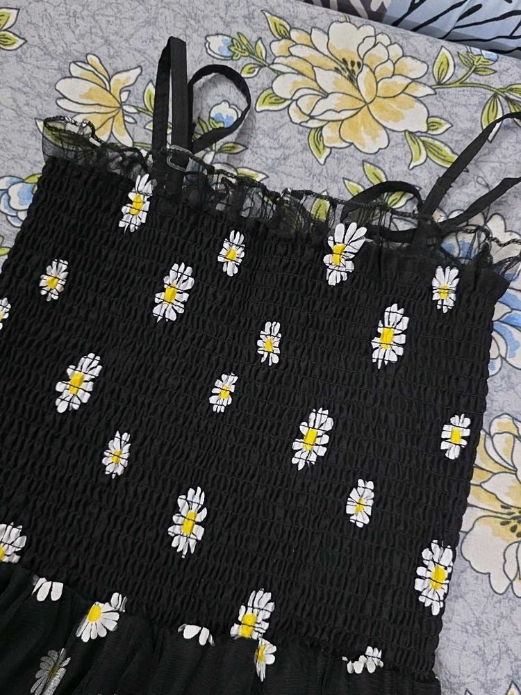 Daisy Print Mini Dress