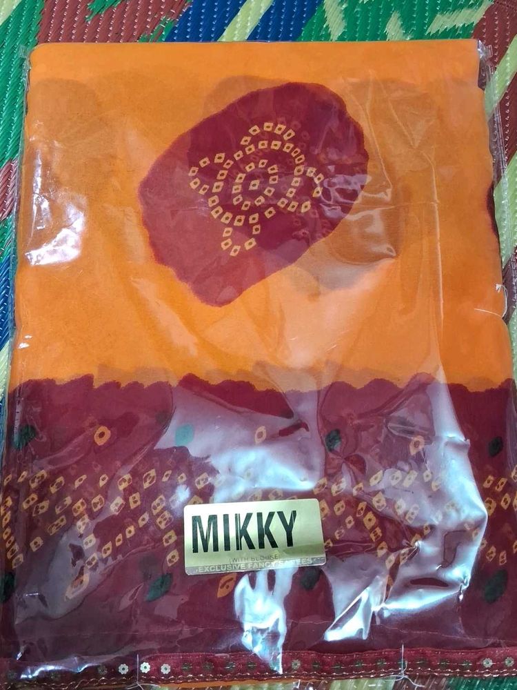 MIKKY Bandhani Saree - Traditional Style