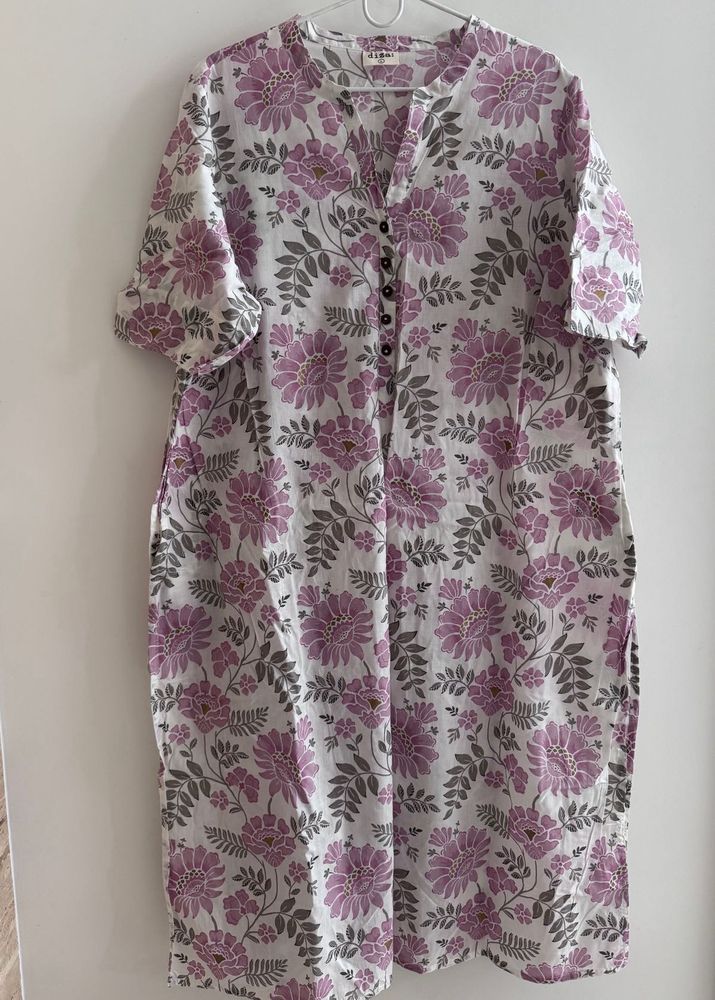 Floral Print Kurta
