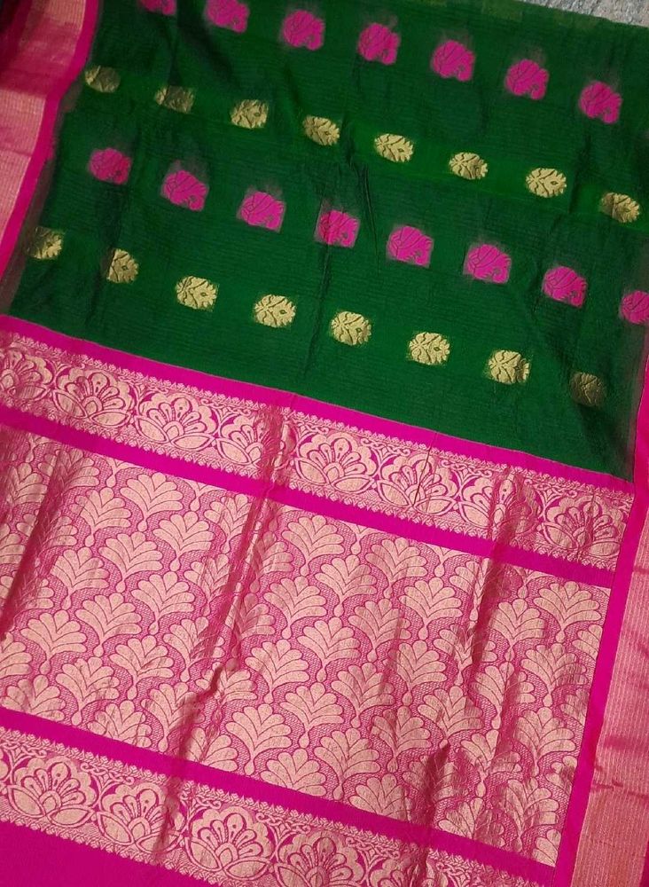 Fancy Green Saree
