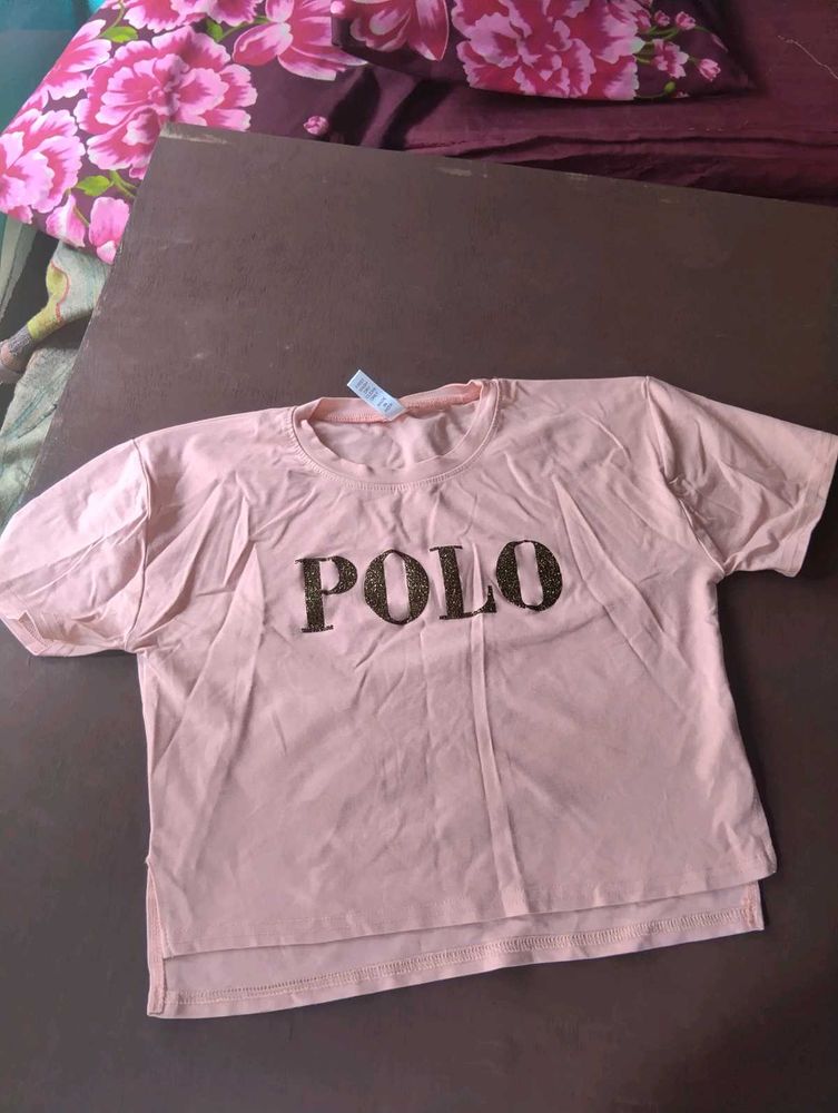 Pink Polo Tee