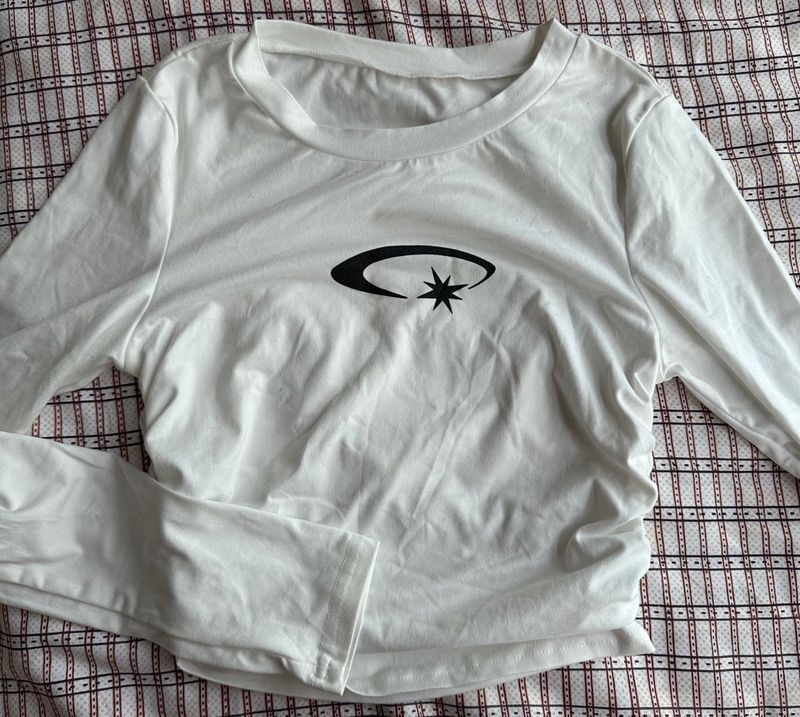 White Long Sleeve Tee