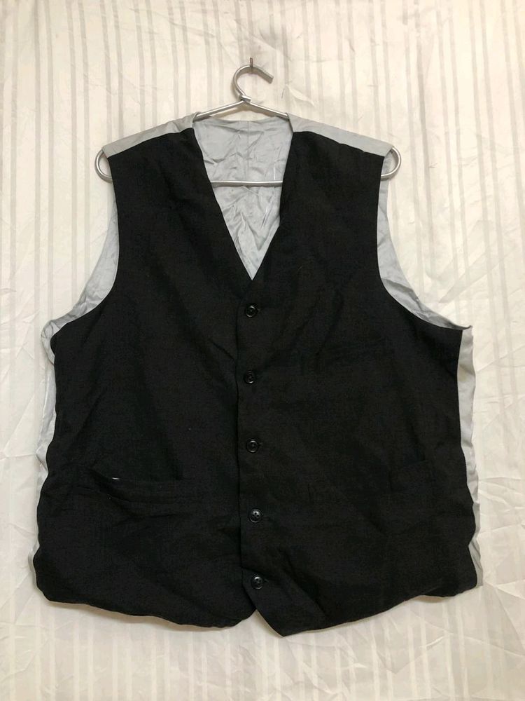 Black Formal Waistcoat