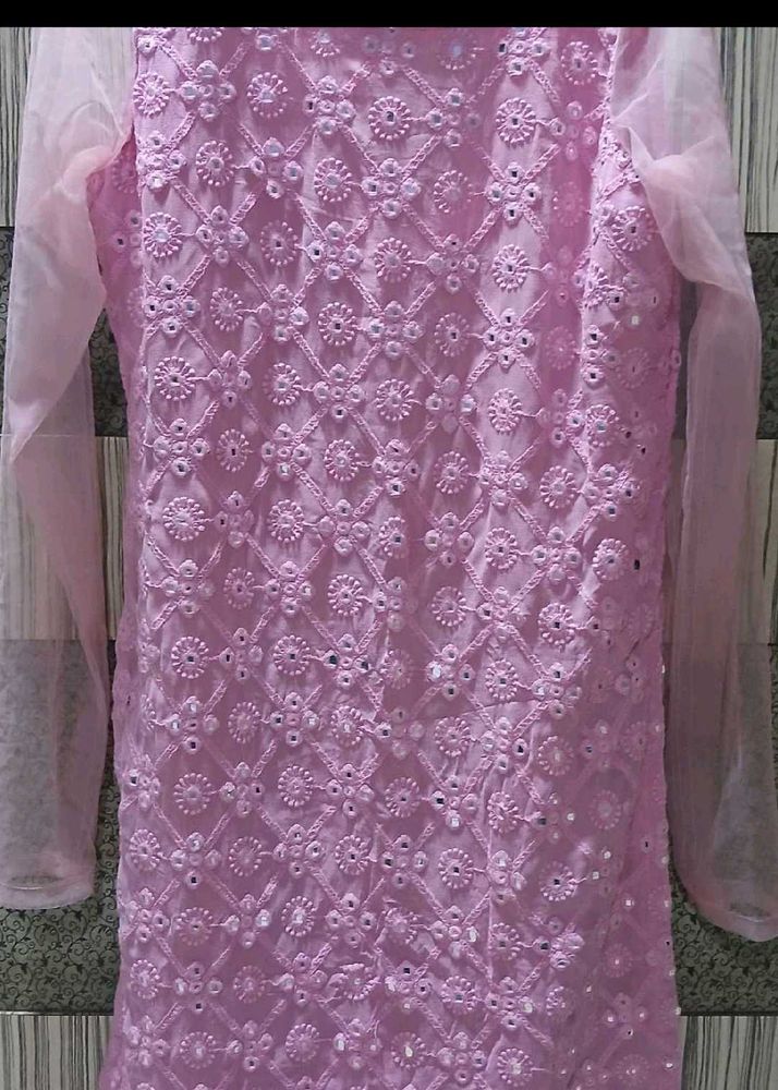 Chikkangari Embroidered Kurta