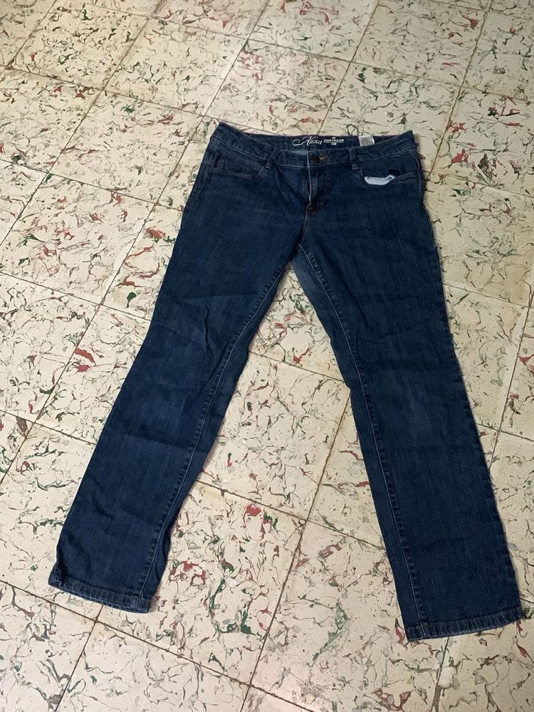Blue Staight Fit Jeans