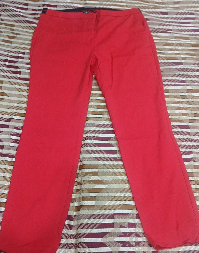 Red Casual Pants
