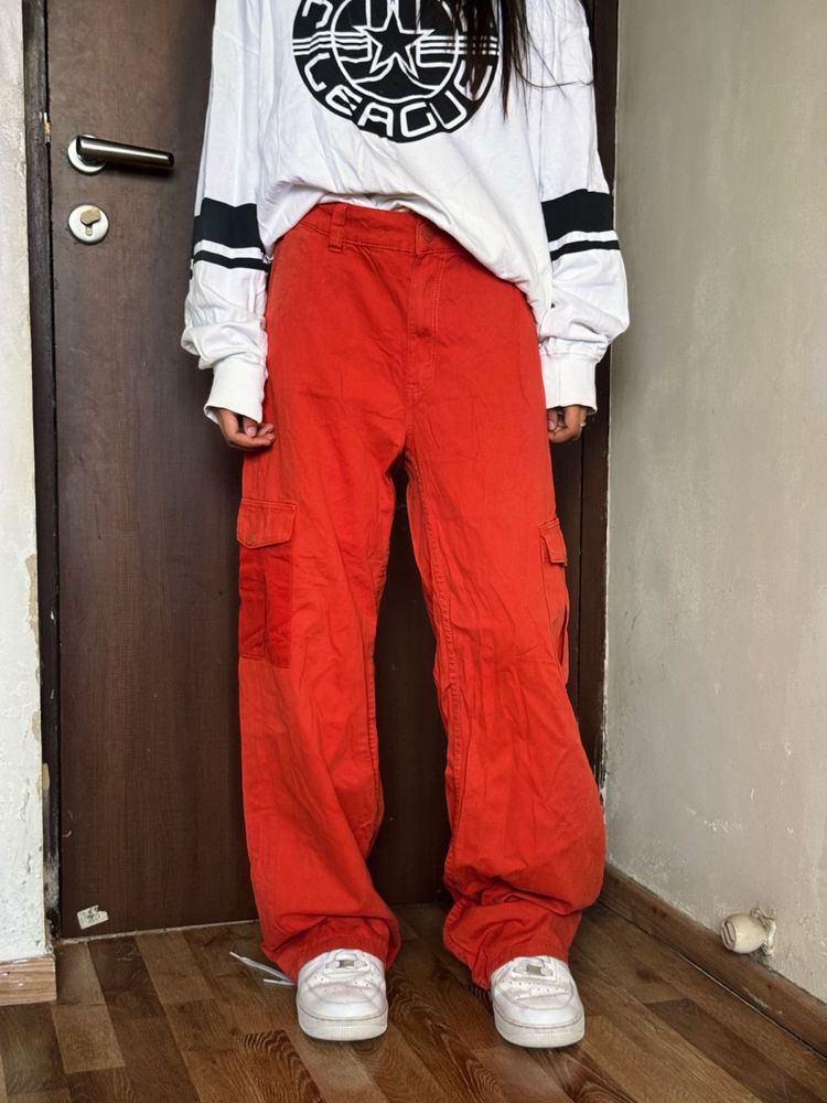 Red Cargo Pants