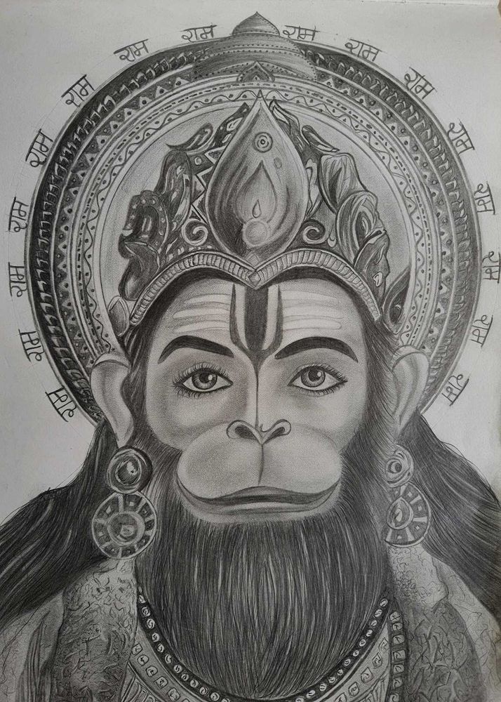 Hanuman ji sketch ✨️♥️🙏🏻