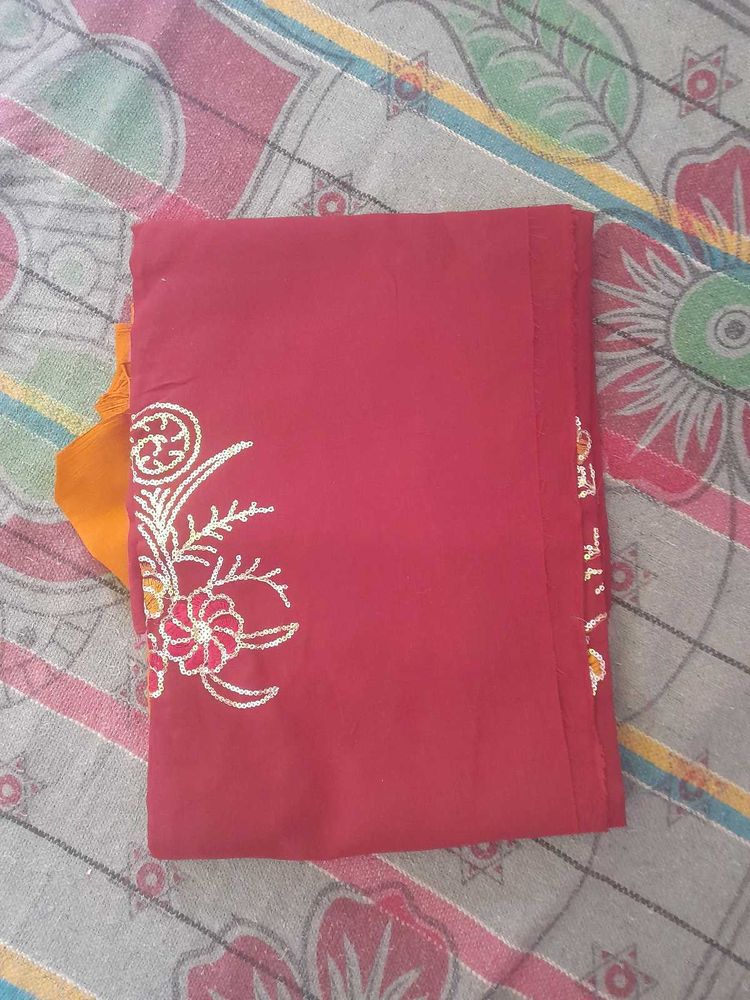 Floral Embroidered Salwar Kameez Fabric
