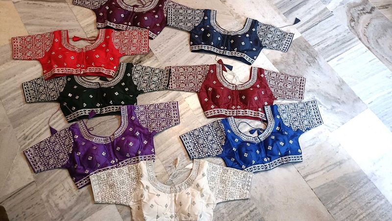 Silver Design Blouse