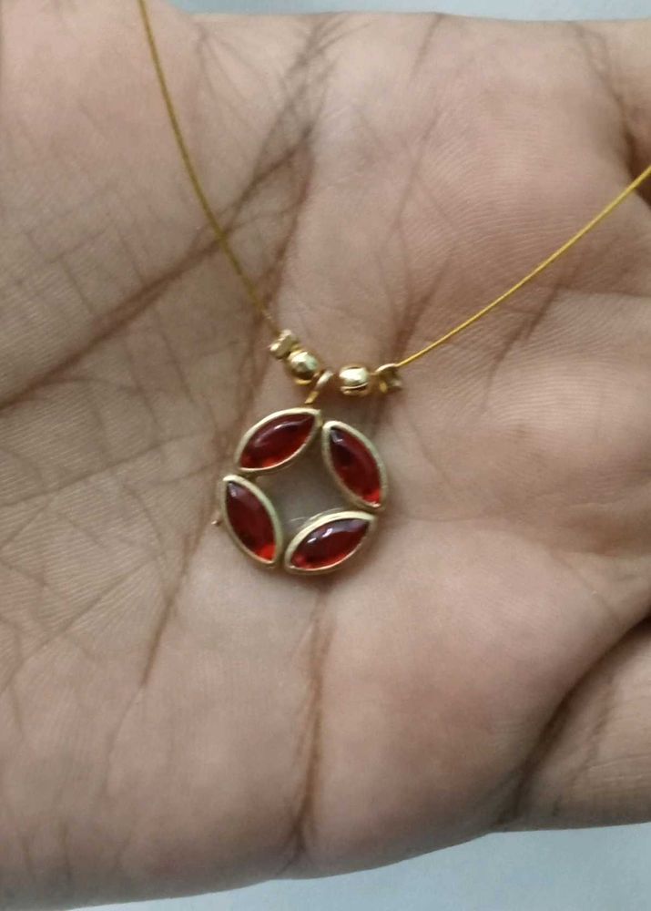 Elegant Red Stone Necklace