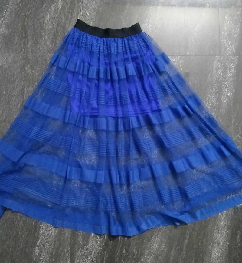 Blue Layered Skirt