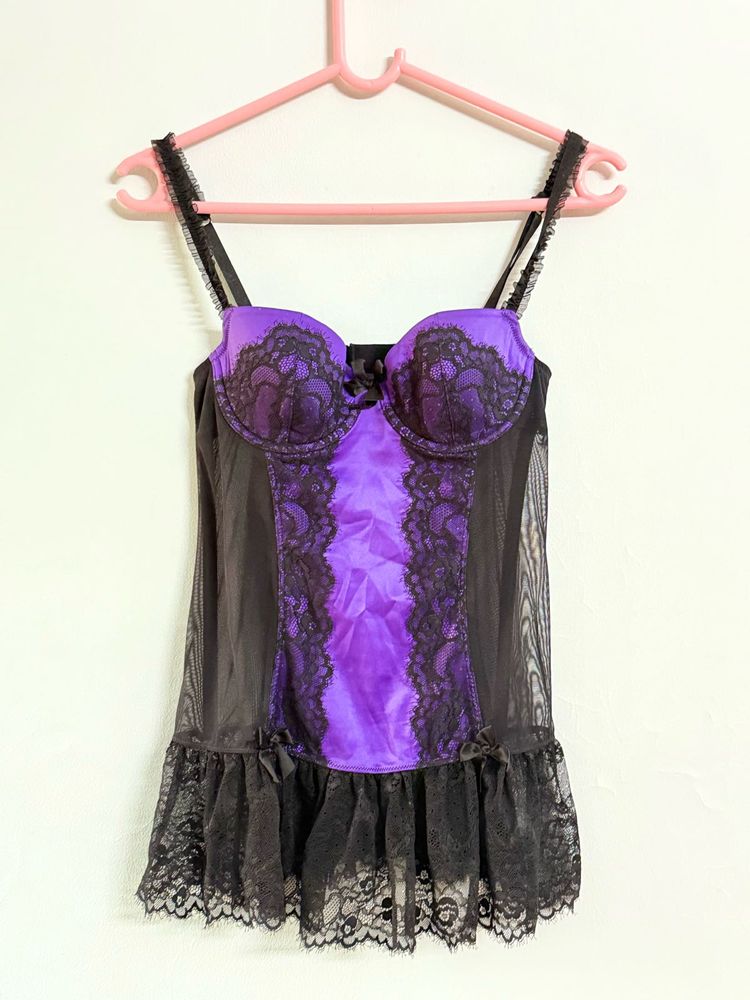 La Senza Vixen Purple Baby Doll - Brand New