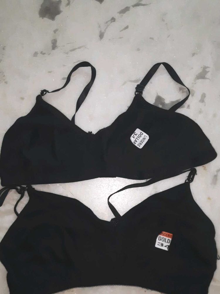 Black Bra Set