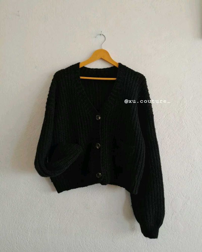 Crochet Cardigan Loose Fit L/XL