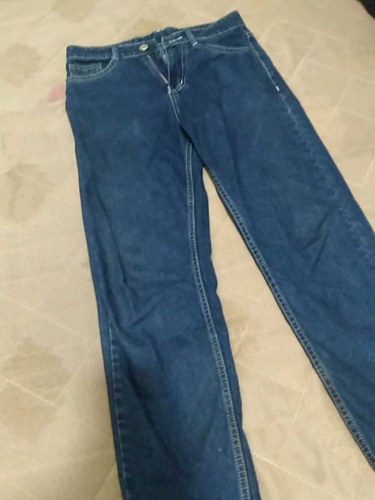 Dark Blue Denim Jeans