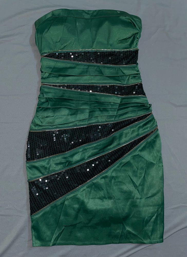 Bottle Green Designer Bodycon