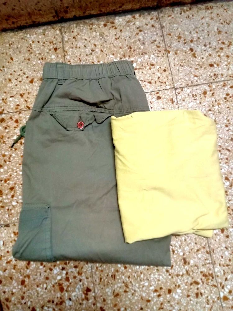 Cargo Pants and T-shirt Set