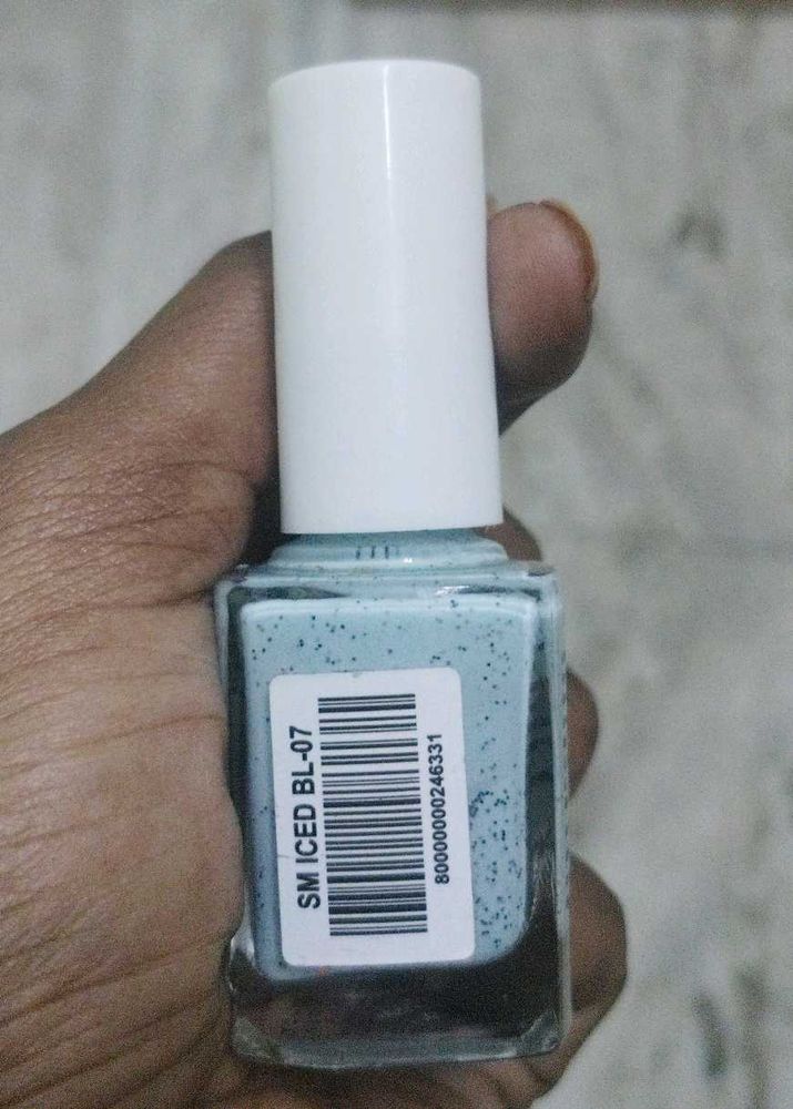 Iced Blue Nail Polish