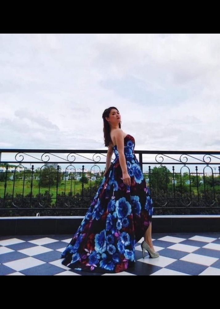 Floral Hi-Lo Dress