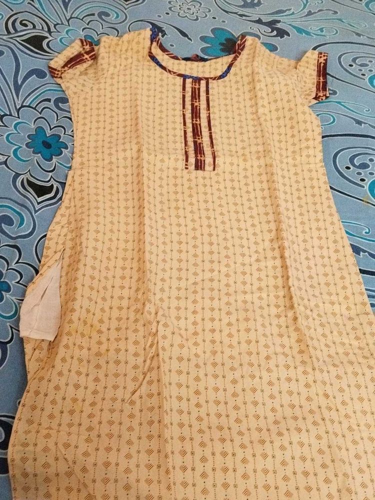 Vintage Print Tunic Top