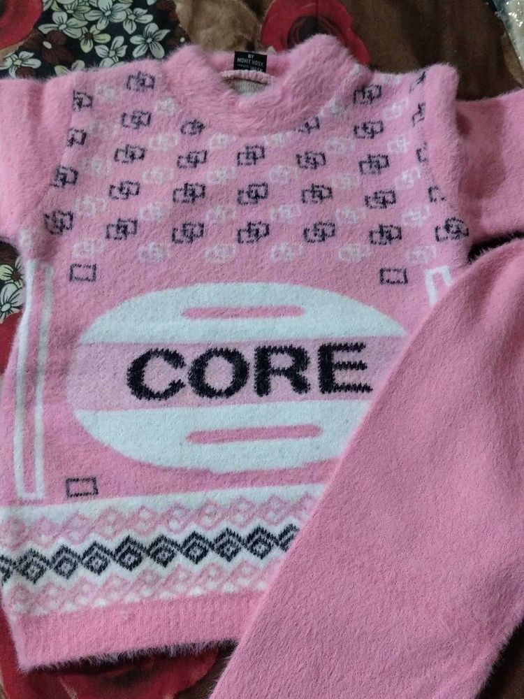 Pink CORE Sweater Set