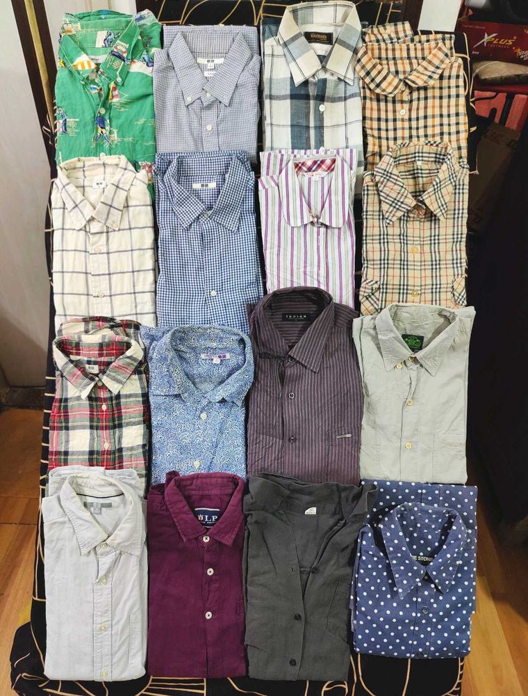 Urgent Sell Men 16 Branded Shirts Combo #1