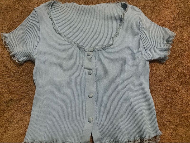 Cute Light Blue Top