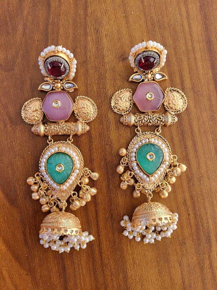 New/Unused Gold Plated Light Weighted Brass Jhumki