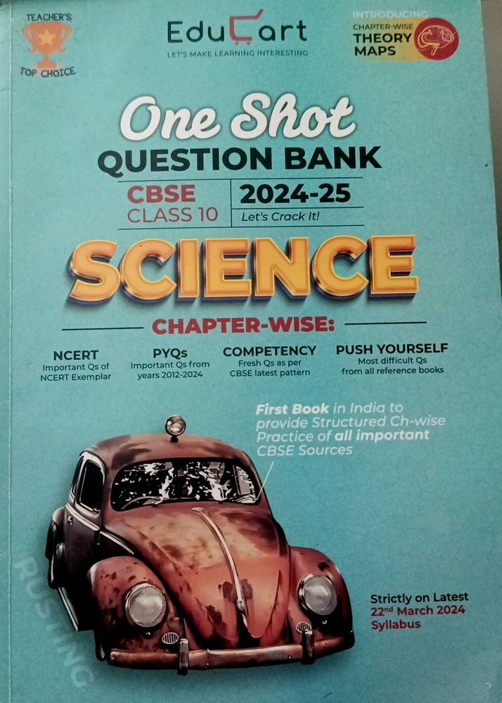 EduCart CBSE Class 10 Science Question Bank 2024-2