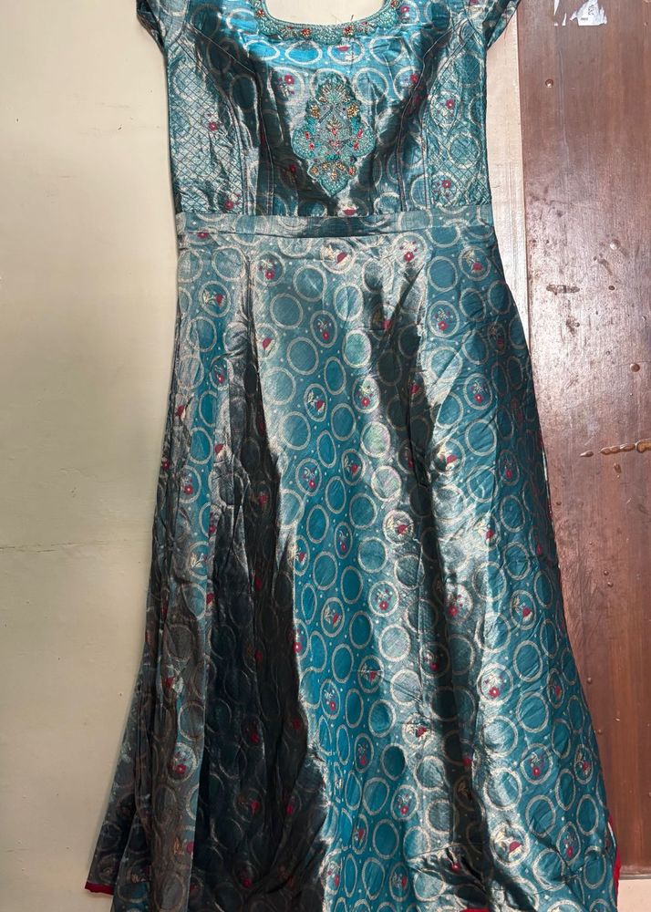 Elegant Blue Ethnic Gown