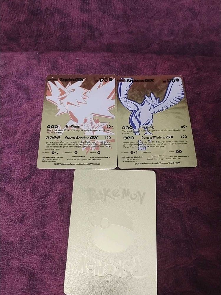 Legendary Three Birds Pokemon Card