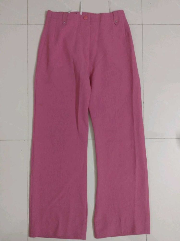 Pink Stylish Trouser For Women