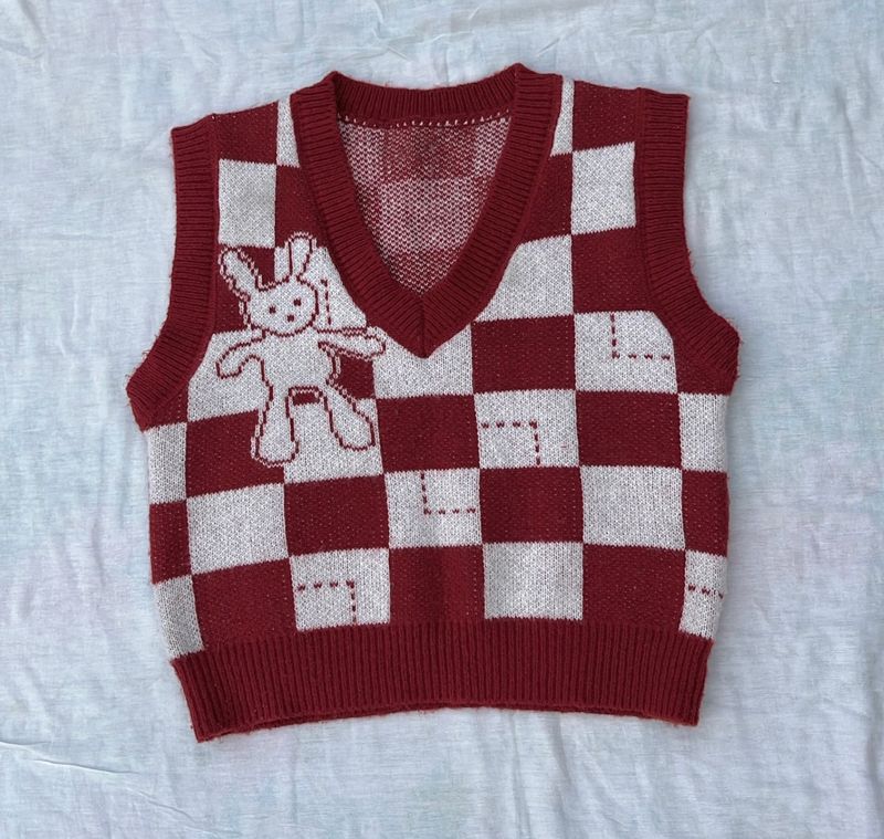 Cute Korean Sweater Vest